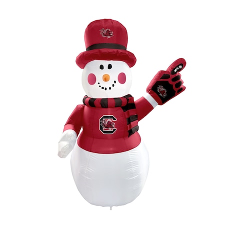 Logo Brands South Carolina 7ft Snowman Yard Inflatable 208-100-SM